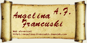 Angelina Francuski vizit kartica